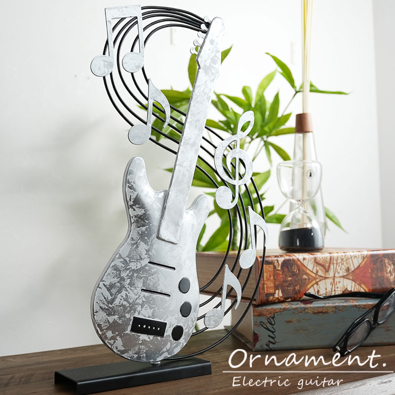 楽天市場】オーナメント 置物 飾り物 インテリア ギター エレキギター
