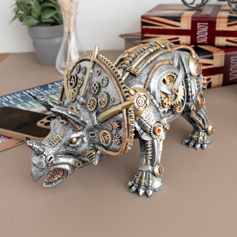 楽天市場】5日限定10%offクーポン 置物 トリケラトプス 恐竜 ポップ