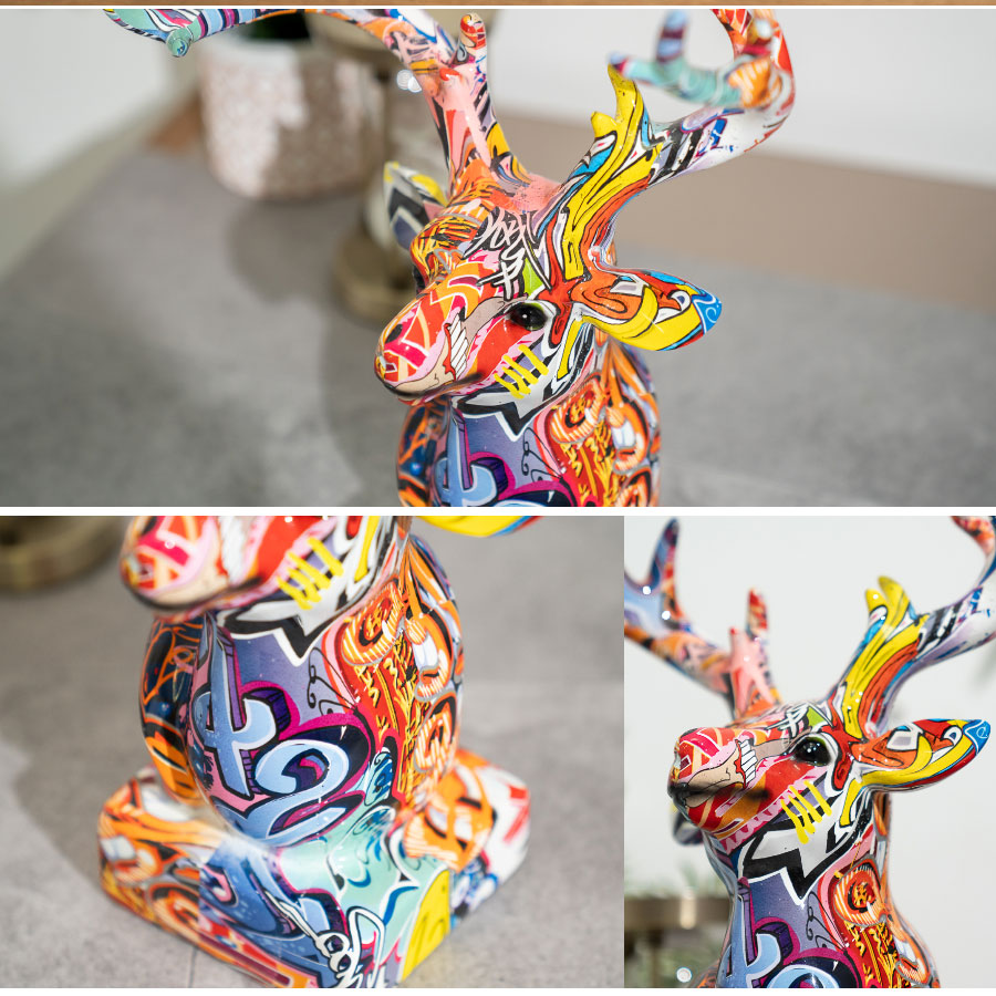 楽天市場】5日限定10%offクーポン 置物 鹿 シカ 動物 ポップ