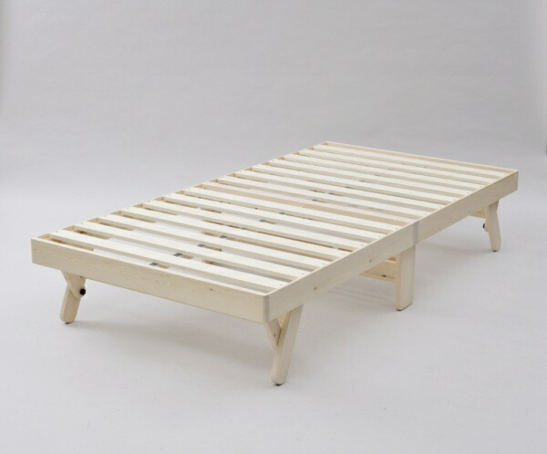 山善 組立簡単木製折り畳みベッド WFD-97195 シングル (ベッド) 価格