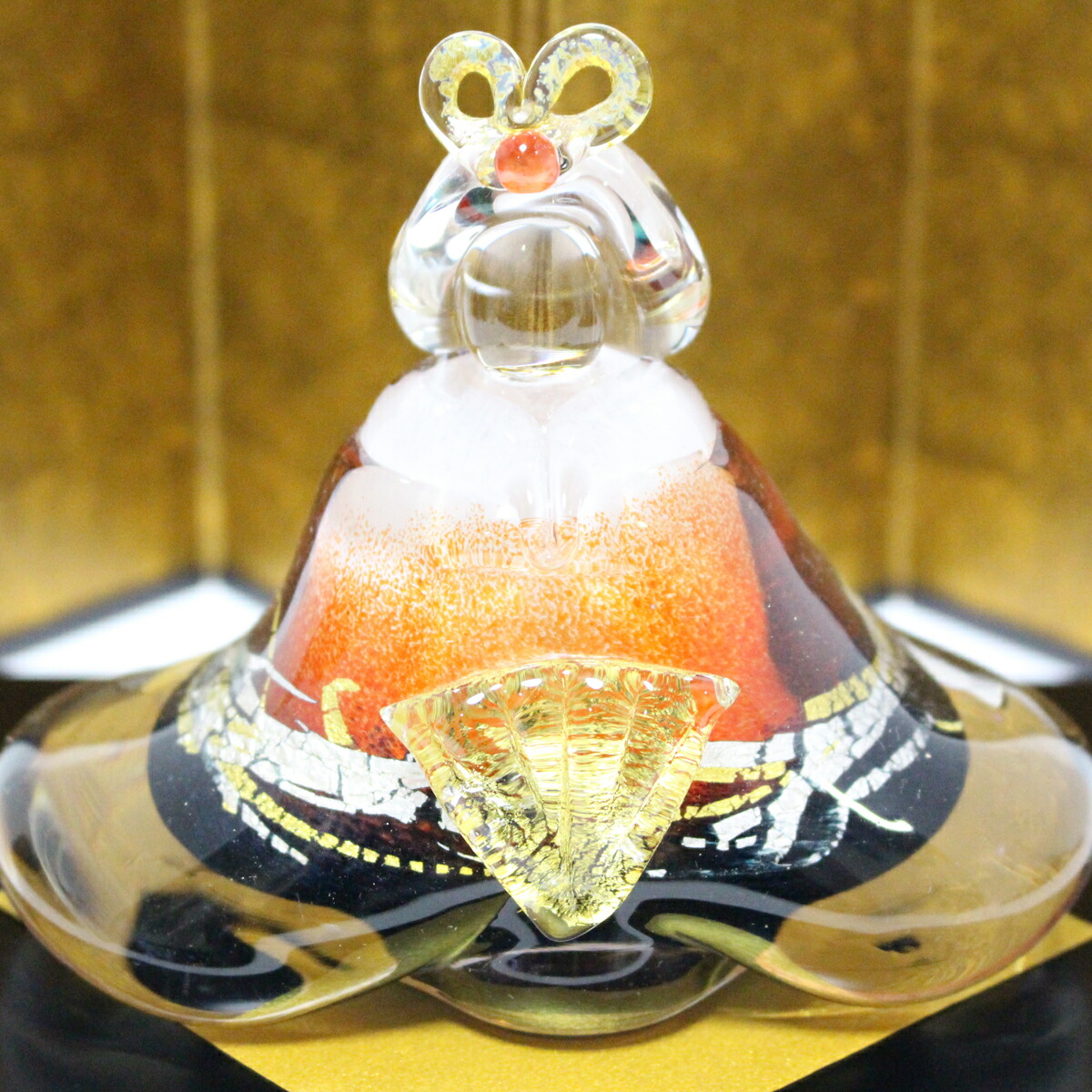 楽天市場】ガラスのお雛様 富士雛（ふじびな） glass calico グラス