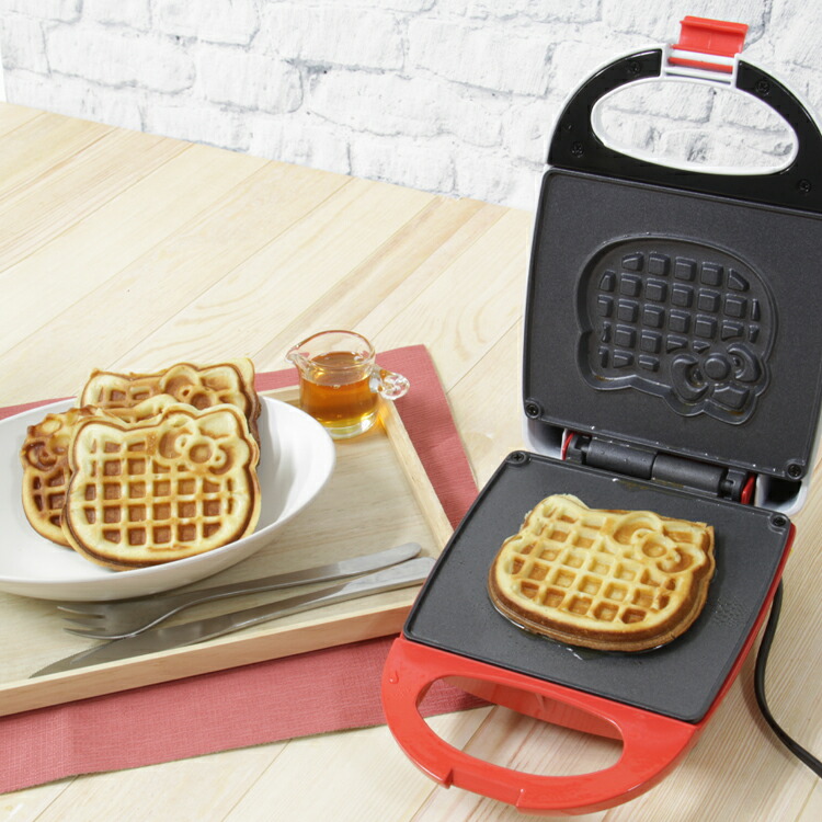 楽天市場】【ワッフルメーカー ハローキティ】キティ型 ワッフル 家電