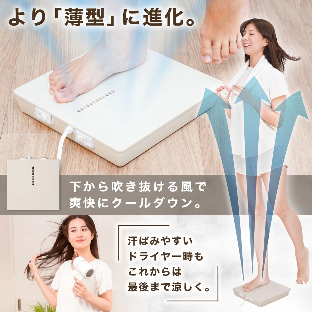 楽天市場】のれせん2 サンコー お風呂あがり全身爽快乗れる扇風機