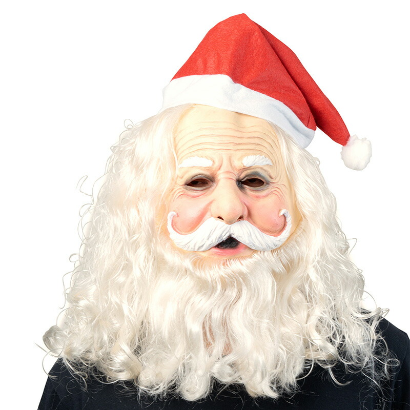 楽天市場】クリスマス ハロウィン コスプレ 女 男 リアルサンタマスク