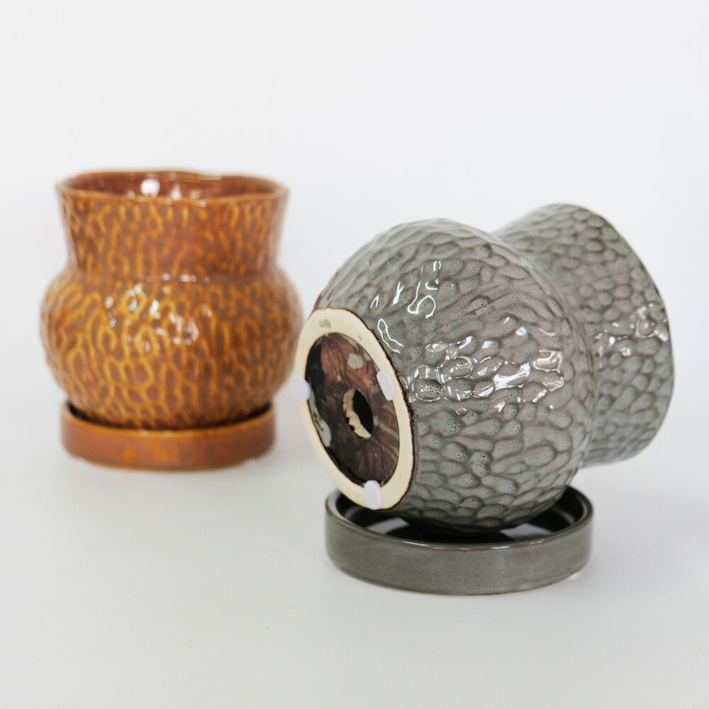楽天市場】植木鉢 おしゃれ クコロS 陶器鉢 受皿付 径11.5cm 高11.5cm