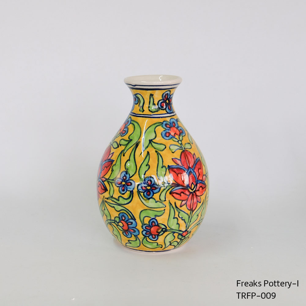 楽天市場】花瓶 おしゃれ インド製 ハンドメイド アート 陶器 | Freaks
