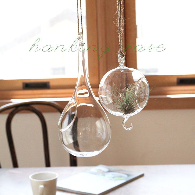 楽天市場】HANKING BASE DROP テラリウム ガラス 吊り下げ ハンキング