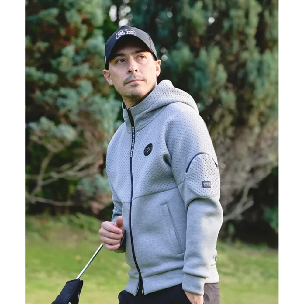 楽天市場】SY32 ゴルフウエア パンチング ジップアップ フードパーカー