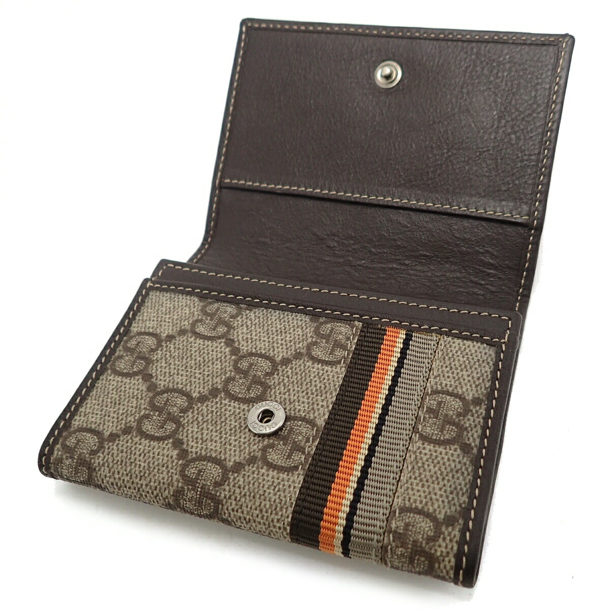 美品】GUCCI ボトルケース 水筒 GGキャンバス シェリーライン レザー