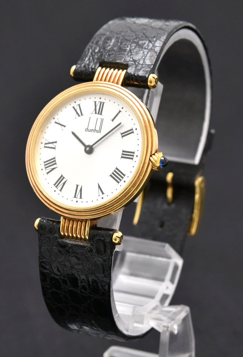楽天市場】【ウォッチ】dunhill ダンヒル ラウンド メンズ K18YG QZ