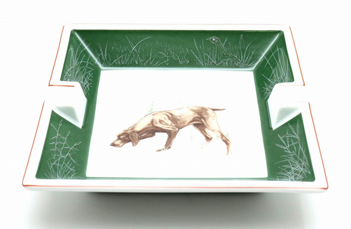 楽天市場】HERMES エルメス アッシュトレイ 灰皿 犬柄 ジャーマン