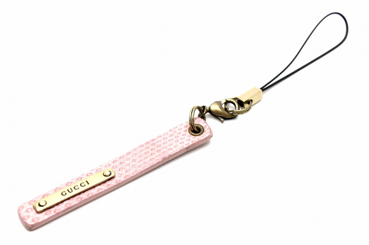 楽天市場】GUCCI グッチ ロゴプレート ストラップ 携帯ストラップ