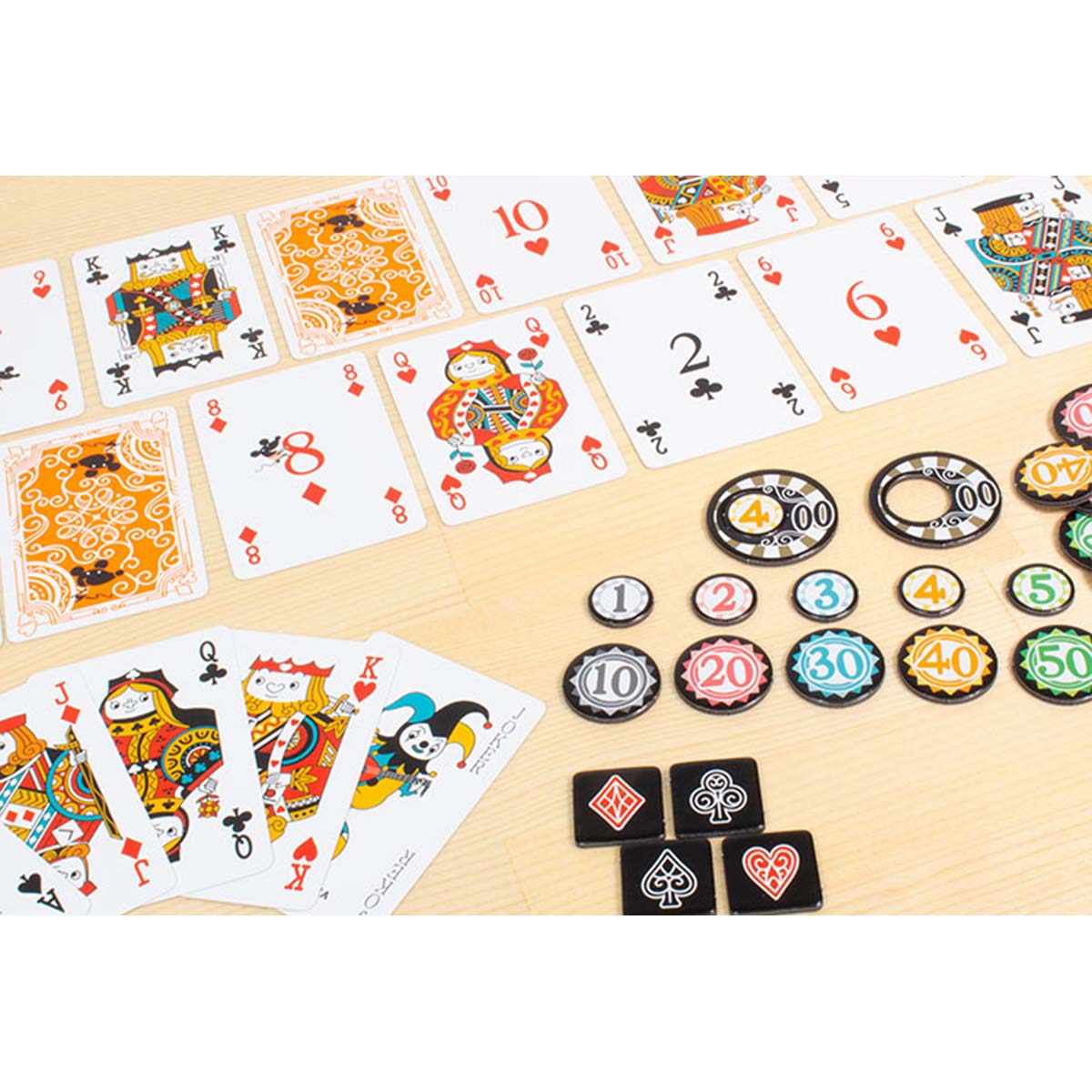 楽天市場】ボードゲーム スマートトランプ＆チップセット すごろくや