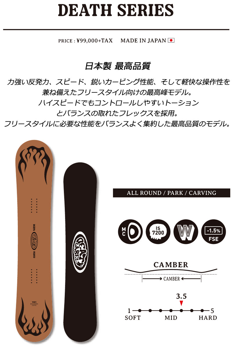 楽天市場】【楽天SS特別価格】25-26 DEATH LABEL/デスレーベル DEATH