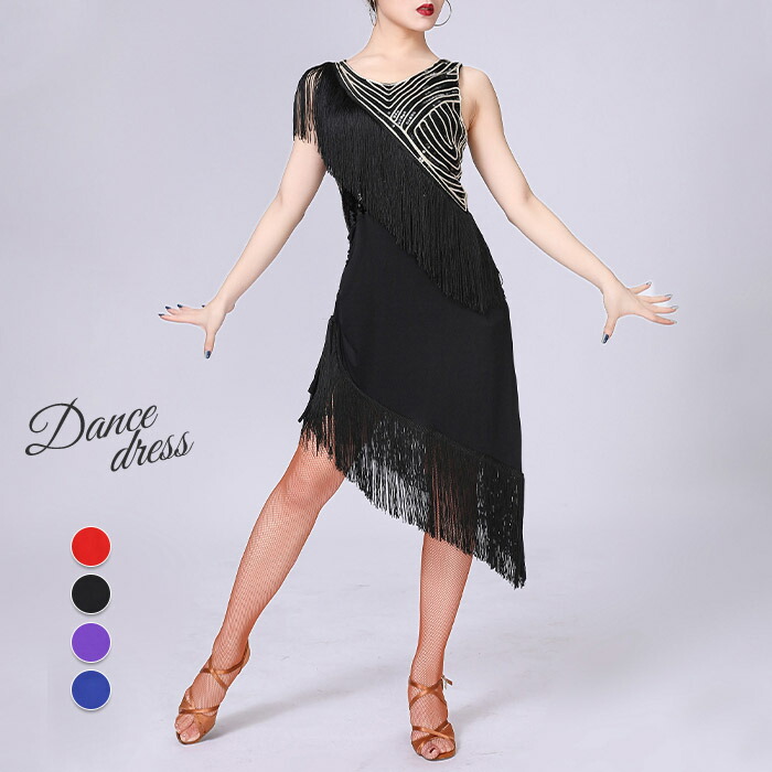 楽天市場】社交ダンス ドレス ラテン 社交ダンス スパンコール ドレス