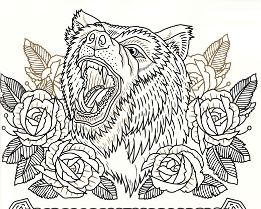 楽天市場】デザイン本 【 THE TATTOO FLASH COLORING BOOK 】 【TATTOO