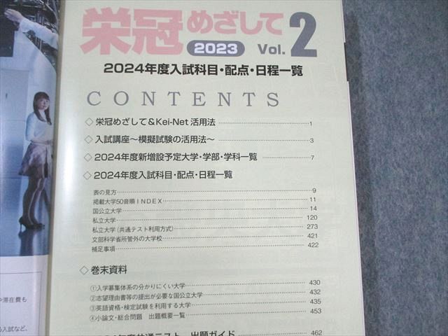 楽天市場】河合塾 栄冠めざして Vol.2 2024年度入試科目・配点・日程