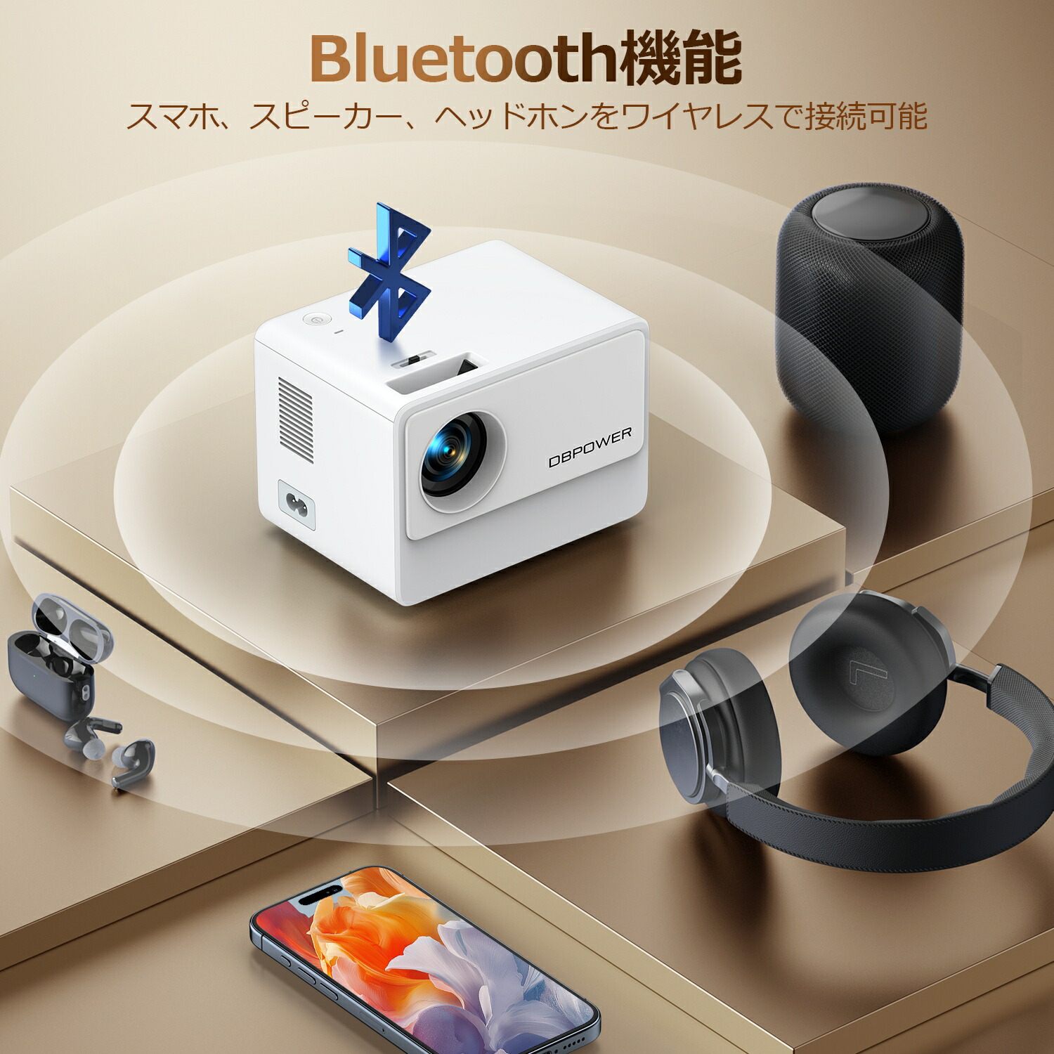 楽天市場】プロジェクター ミニ 超小型 ホームプロジェクター WIFI