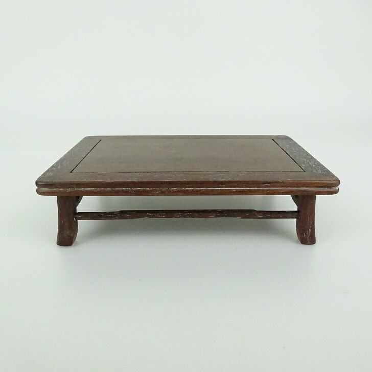 楽天市場】【中古】花台 平卓 力蔵 紫檀 盆栽卓 長辺 約15.5cm 長方卓
