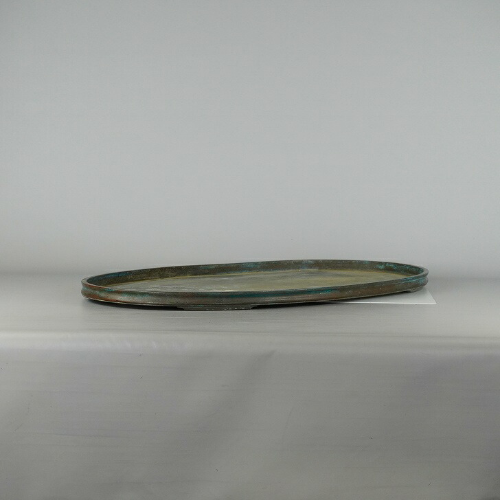 楽天市場】【中古】水盤 銅水盤 大型 長辺 約60cm 楕円 落款あり 小判