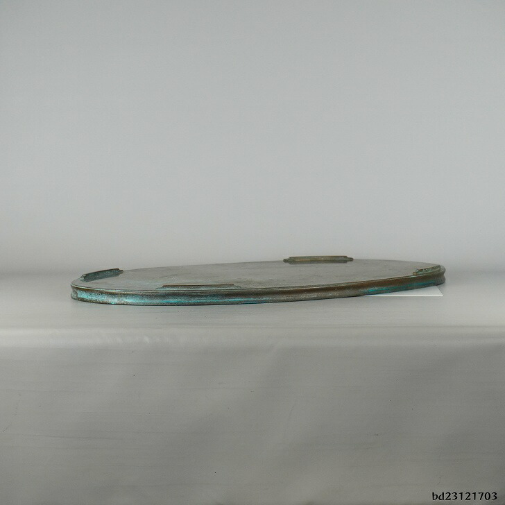楽天市場】【中古】水盤 銅水盤 大型 長辺 約60cm 楕円 落款あり 小判