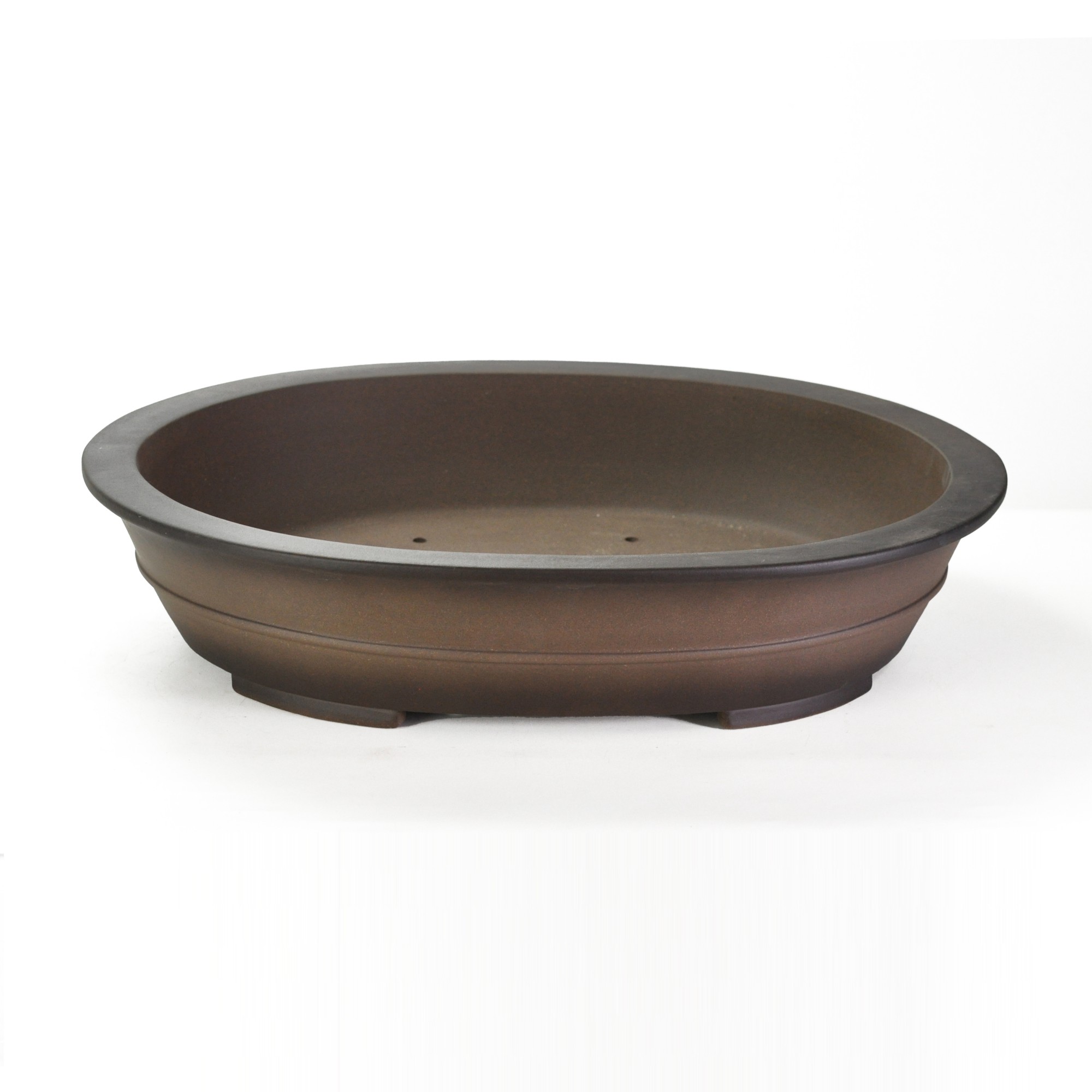 楽天市場】盆栽鉢 植木鉢 ウ泥楕円そり鉢18号 幅56cm×奥行き47cm×高さ