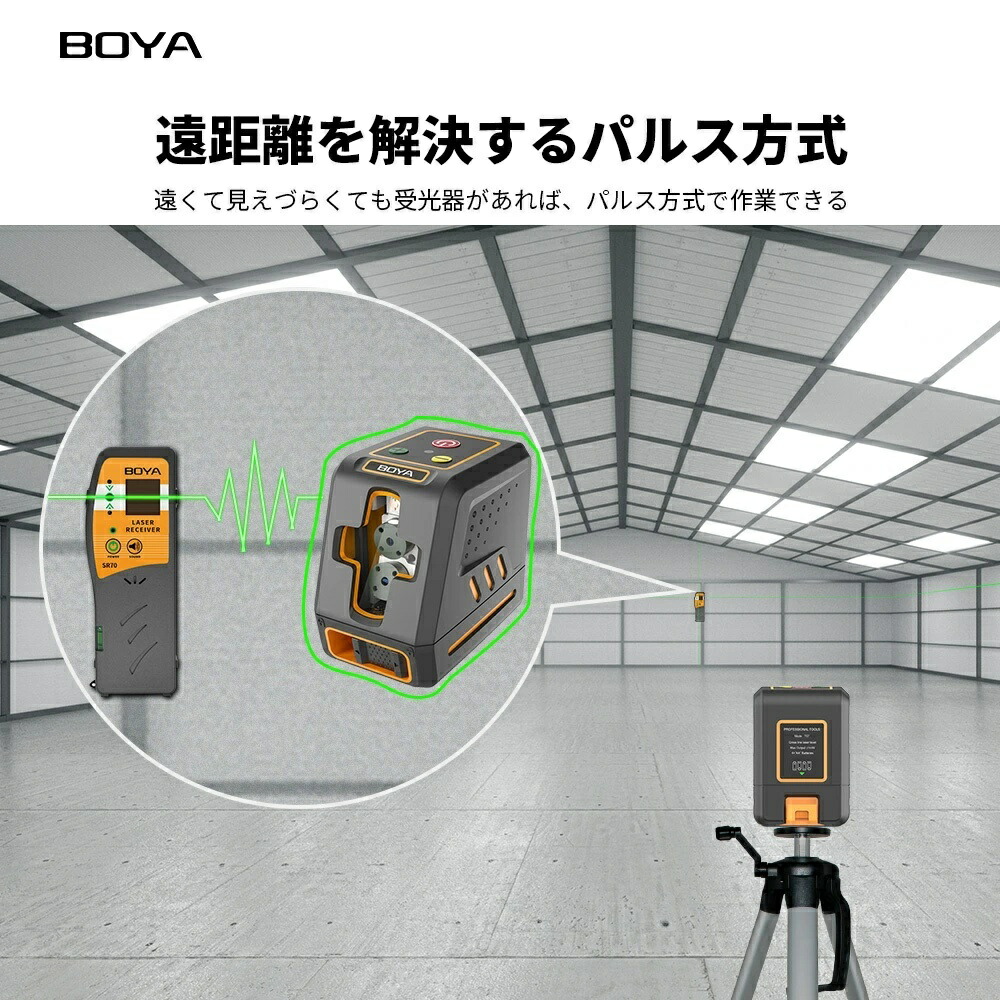 楽天市場】レーザー墨出し器 グリーンレーザー クラス2 縦 横 クロス