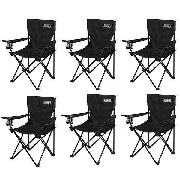 新品未使用】コールマン アームチェア 限定ブラック 黒 ホルダー付き 6