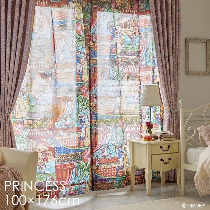 楽天市場】カーテン レース PRINCESS/テイルオブラブボイル 100×176cm