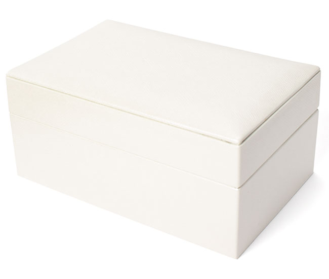 楽天市場】ジュエリーボックス レザー調 オールホワイト アクセサリー