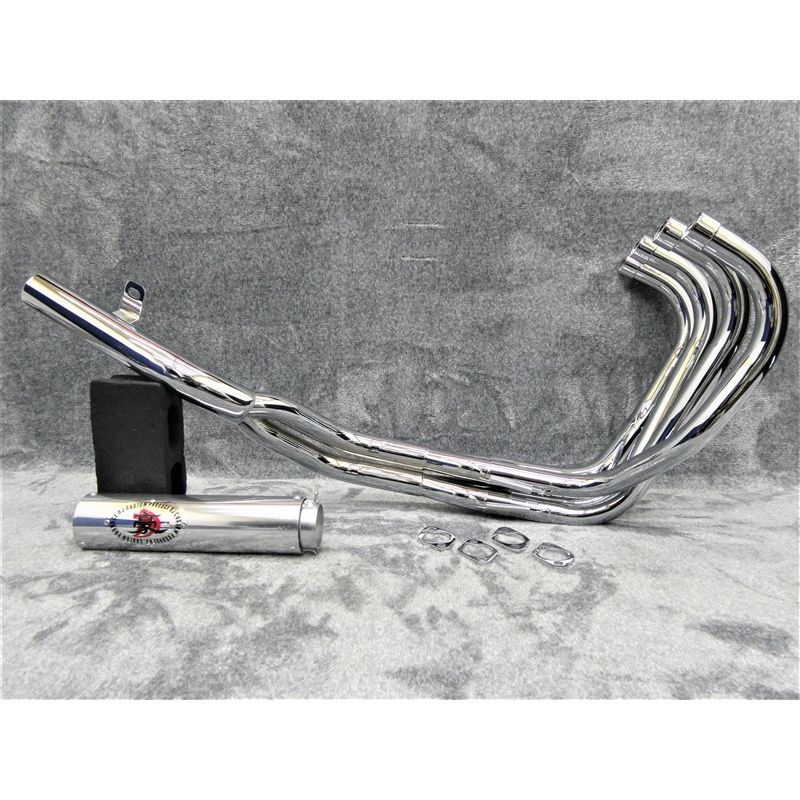 楽天市場】ZRX400 豪 ガニマタ マフラー メッキ ＋シルバー