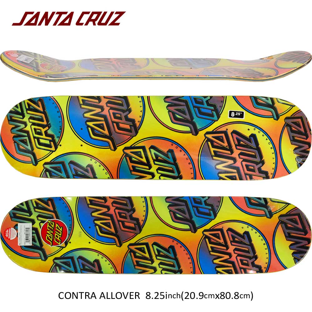 楽天市場】【ラスト1本】 サンタクルーズ 8.25インチ スケボー デッキ
