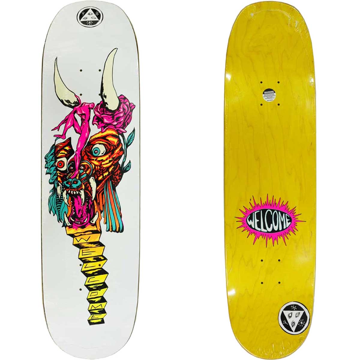 楽天市場】ウェルカム 8.5インチ スケボー デッキ Welcome Skateboards