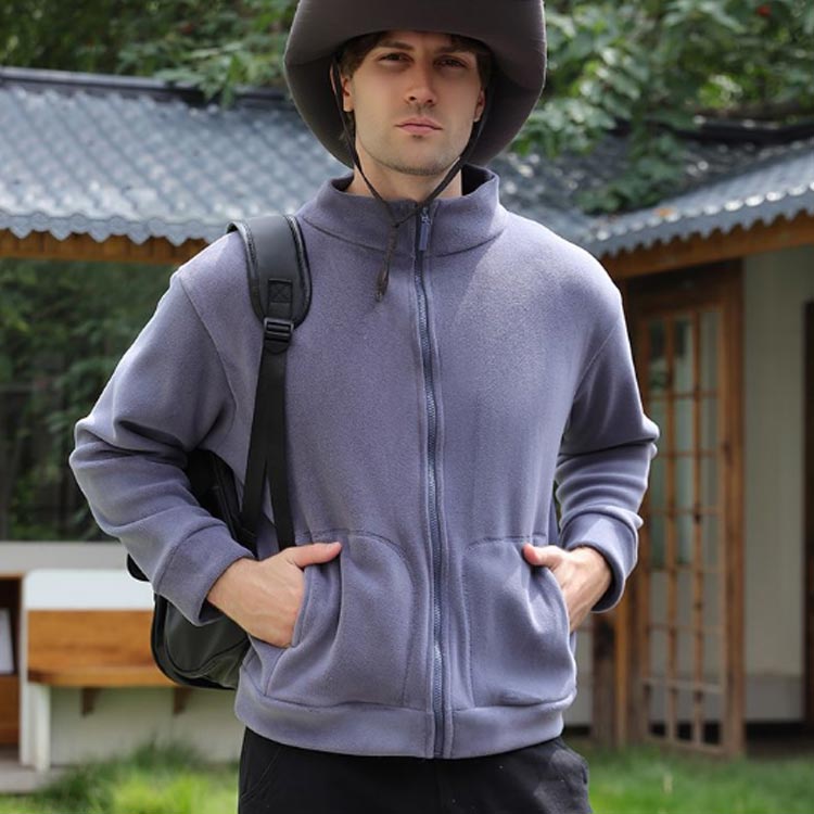 楽天市場】フリースジャケット メンズ レディース ジップアップ 長袖