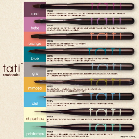 楽天市場】tati アートショコラ ブラシ スターター9本セット