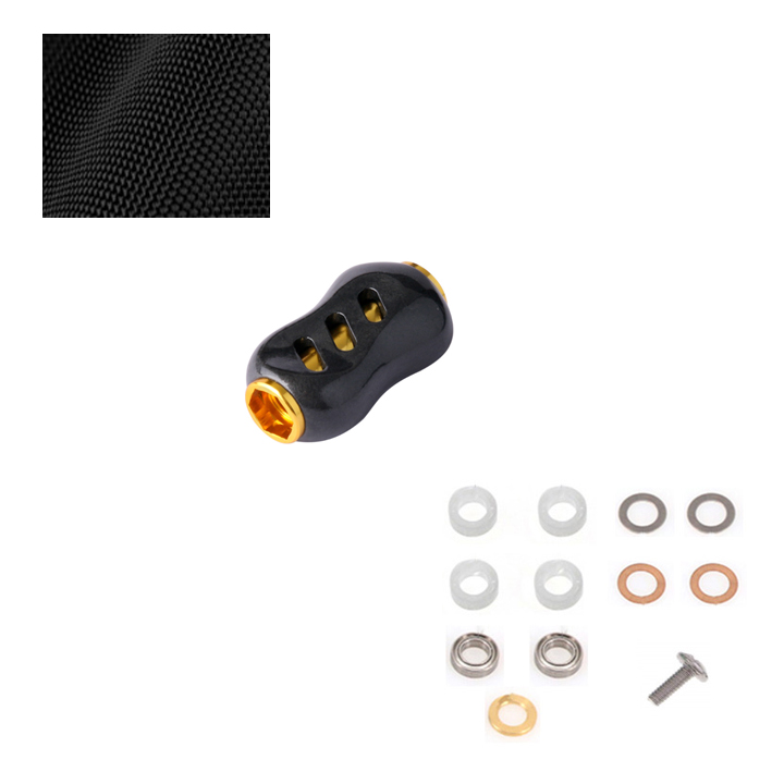 楽天市場】リールハンドルノブ ダイワ シマノ 1個セット（黒金