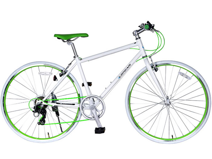 楽天市場】クロスバイク 自転車 27インチ 700c シマノ製 変速7段 SPEAR