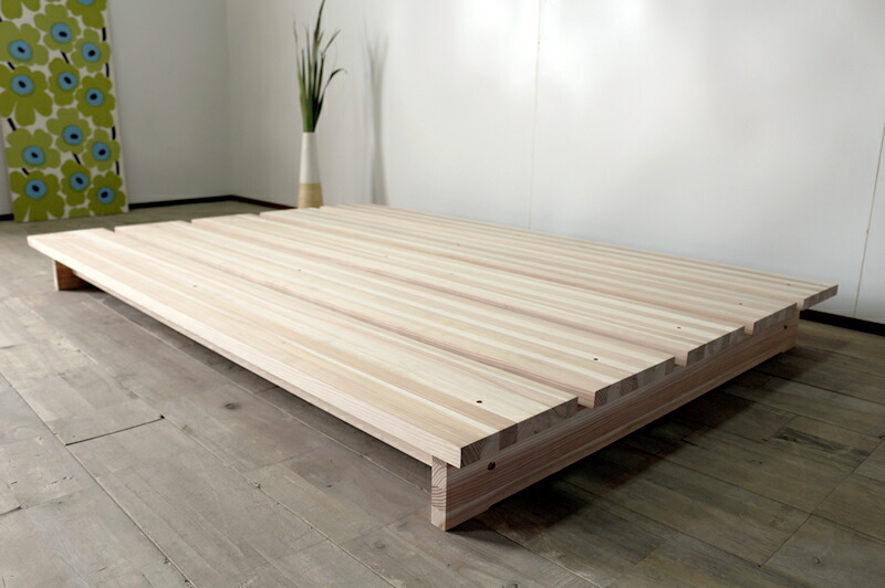 楽天市場】【国産/無垢】すのこベッド スノコベッド ダブルベッド