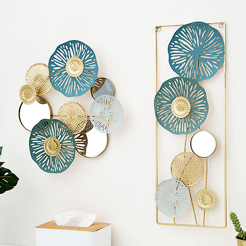 楽天市場】【値下げセール！】壁飾り ウォールデコ アイアン ミラー 花