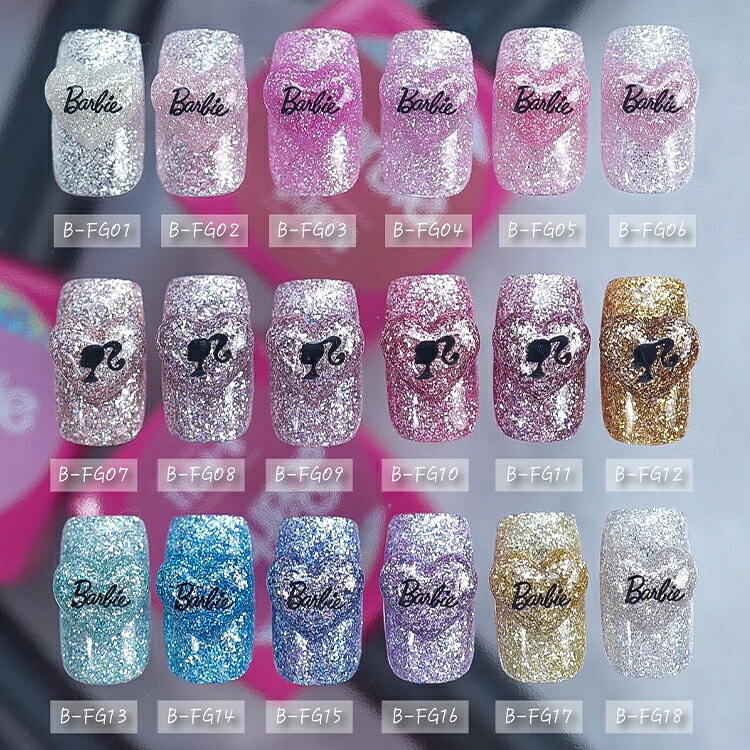 楽天市場】Barbie バービー クリスタルフラッシュジェル 6色セット No