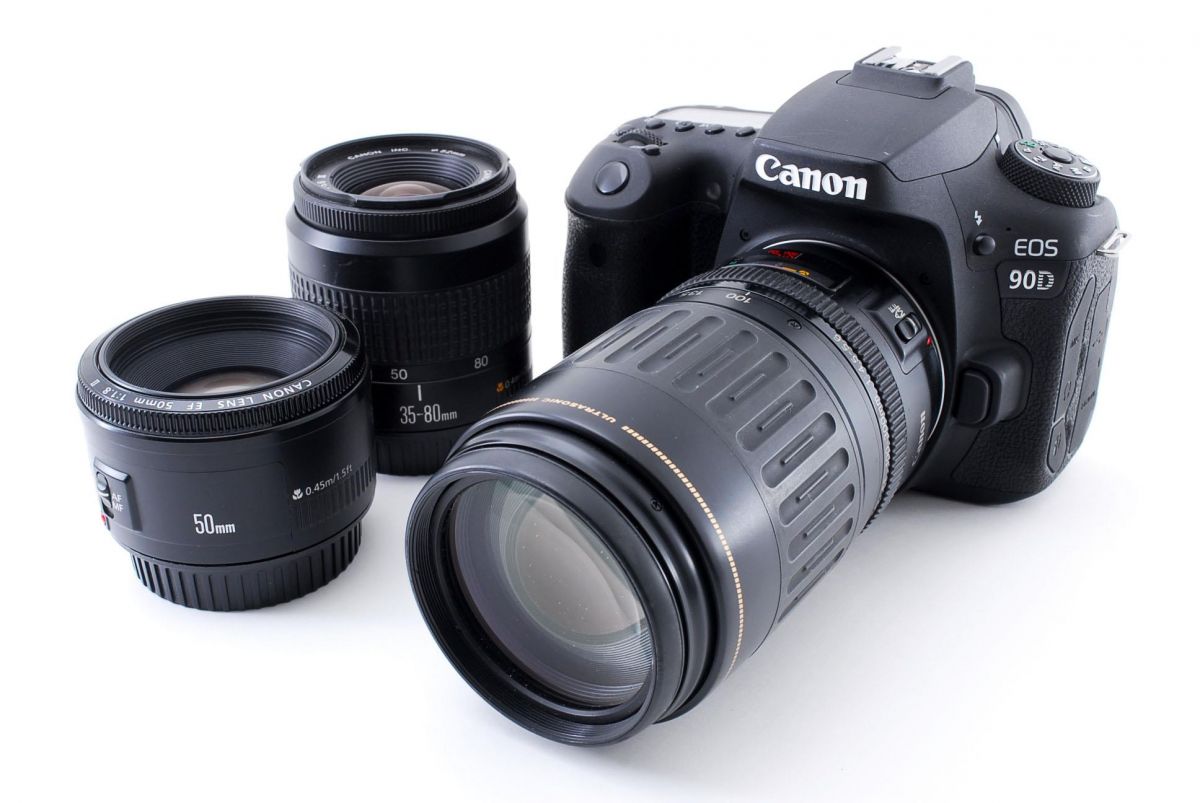 楽天市場】【中古】 キヤノン Canon EOS 90D 標準&超望遠＆単焦点