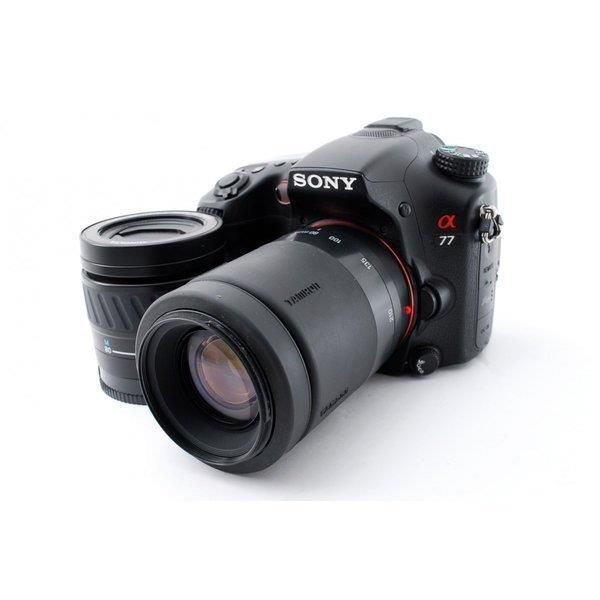 楽天市場】【中古】 ソニー SONY α77 SLT-A77V 標準&望遠ダブルズーム