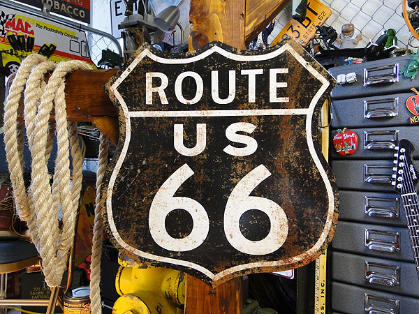 楽天市場】☆稀少な絶盤品☆ ルート66 ロードサイン U.S.ヘヴィー