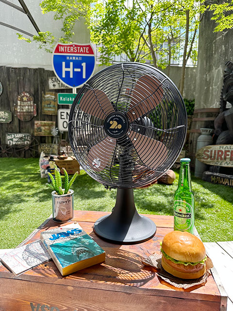 楽天市場】扇風機 ハモサ レトロファン テーブル （ブラック） HERMOSA