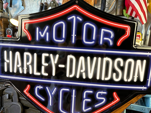 楽天市場】ハーレーダビッドソン ネオンサイン エンボスティンサイン