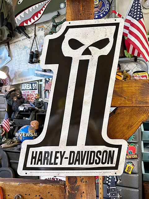 楽天市場】ハーレーダビッドソン エンボスティンサイン （ナンバー1