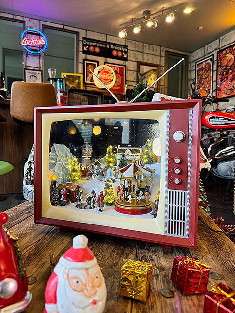 楽天市場】クリスマス レトロTV ミュージカルマシーン （LEDライト
