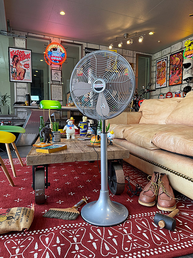 楽天市場】扇風機 ハモサ レトロファン フロア （シルバー） HERMOSA