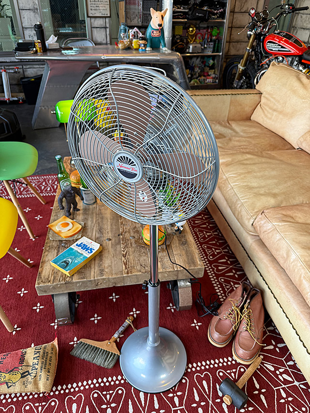 楽天市場】扇風機 ハモサ レトロファン フロア （シルバー） HERMOSA