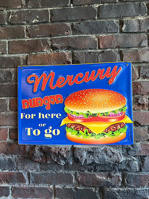 楽天市場】マーキュリー エンボス ティンサイン （ハンバーガー